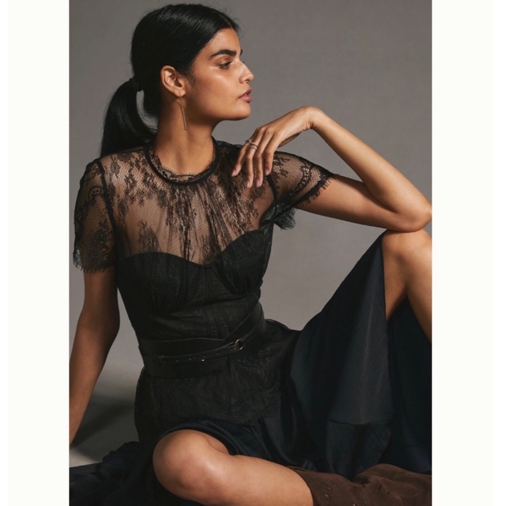 *NWOT* Mare Mare x Anthropologie Lace Bustier Blouse Size Small